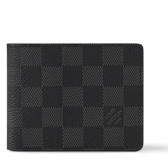 Louis Vuitton Wallet Slender Damier Graphite Indigo Blue Interior