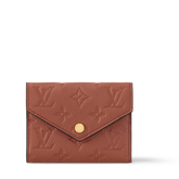 Louis Vuitton Wallet Victorine Monogram Empreinte Leather Cognac