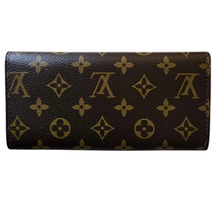 Louis Vuitton Purse Leather Monogram Sarah Long Wallet Brown