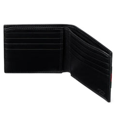 Gucci Web Wallet Leather Bi-Fold Black Soft Leather | Italy