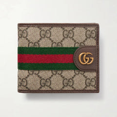 Gucci Wallet Ophidia GG Plaque Beige Monogram with Web Stripe | Italy