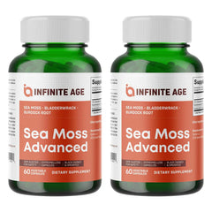 INFINITE AGE Sea Moss Advanced Superfood 1250 mg 60 Capsules 2 Pack