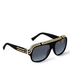 Louis Vuitton Sunglasses 1.0 Millionaires Black Acetate Gold Detail | Italy
