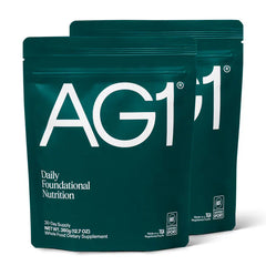 AG1 Greens Daily Multivitamin Nutrition Powder Supplement 12.7 fl oz - 1 Month Supply 2 Pack