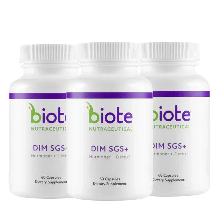 Biote DIM SGS+ Hormone & Detox Support Dietary Supplement - 60 Capsules 3 Pack