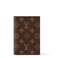 Louis Vuitton Wallet Monogram Canvas Passport Cover Brown Travel | Italy