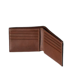 Gucci Wallet GG Emblem Leather Bi-Fold Brown & Black Embossed