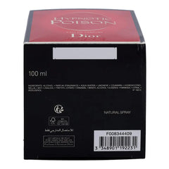 Dior Hypnotic Poison Eau De Parfum for Women 3.4oz 100ml