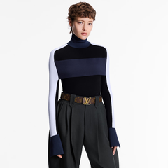 Louis Vuitton LV Belt Women Initiales 40mm Reversible Black Leather & Monogram | 85CM