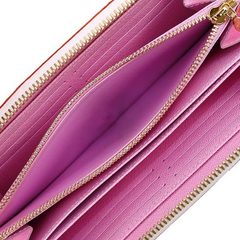 Louis Vuitton Wallet Canvas Purse White Designer Multicolor Monogram Zippy Long